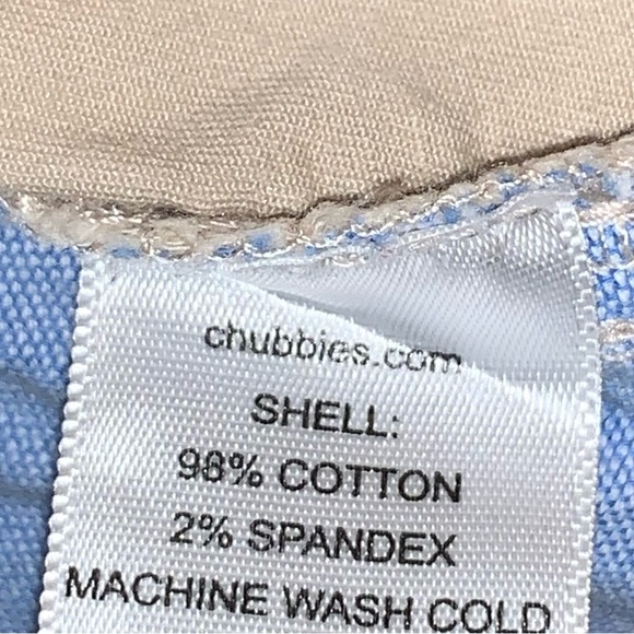 CHUBBIES MENS xs 7in khaki chino shorts size XS 28 - Picture 12 of 13